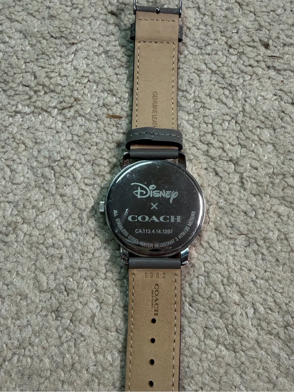NEW!! Women’s Coach x Disney Gray Dumbo Character Watch with Silver Dial